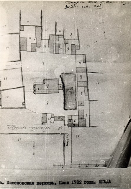 План храма 1782